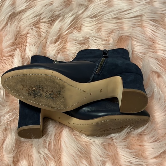Splendid Navy leather and suede booties. Size 9.5. - Picture 4 of 4